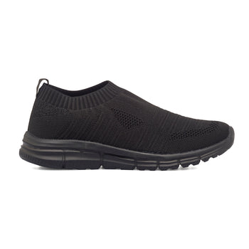 Sneakers slip-on nere in tessuto mesh da uomo Jog, Sneakers Sport, SKU m113000171, Immagine 0